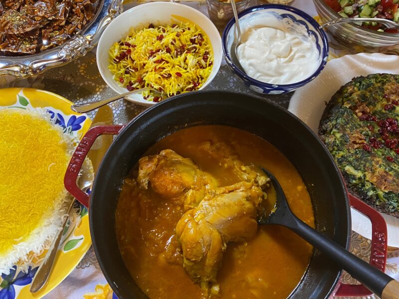 ペルシャのごはんゼレシュク・ポロ・バ・ボルグ